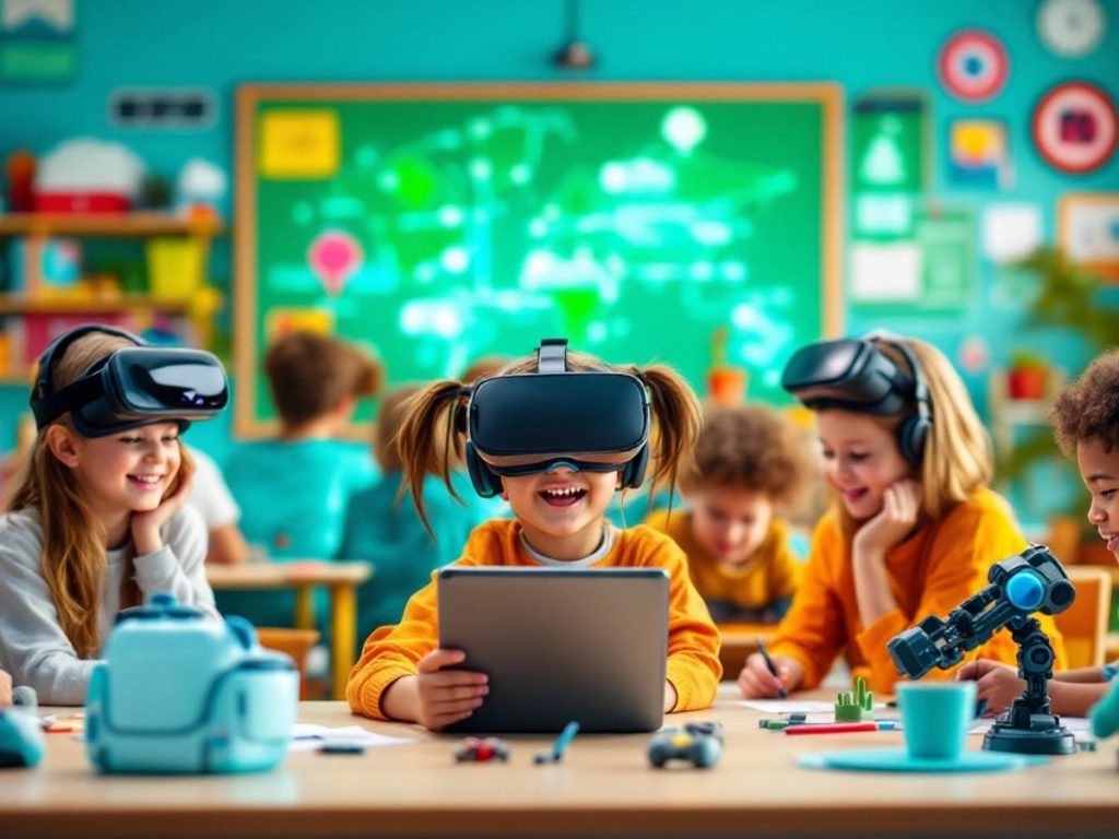 Clase cu gadget-uri pentru educația copiilor supradotați.